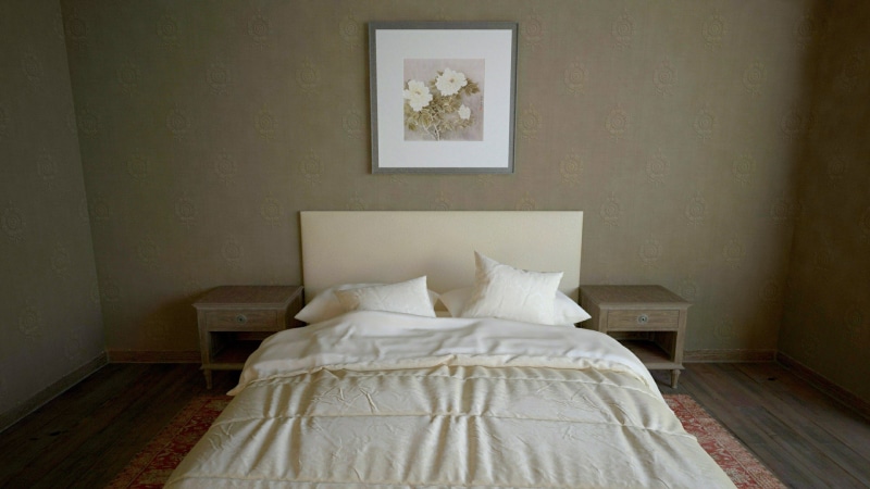 cozy, 1080P, stuffed, wealth, sheet, textile, two, apartment, brown, white, relaxation, pillow, night table, set, design, indoors, end, decoration, no People