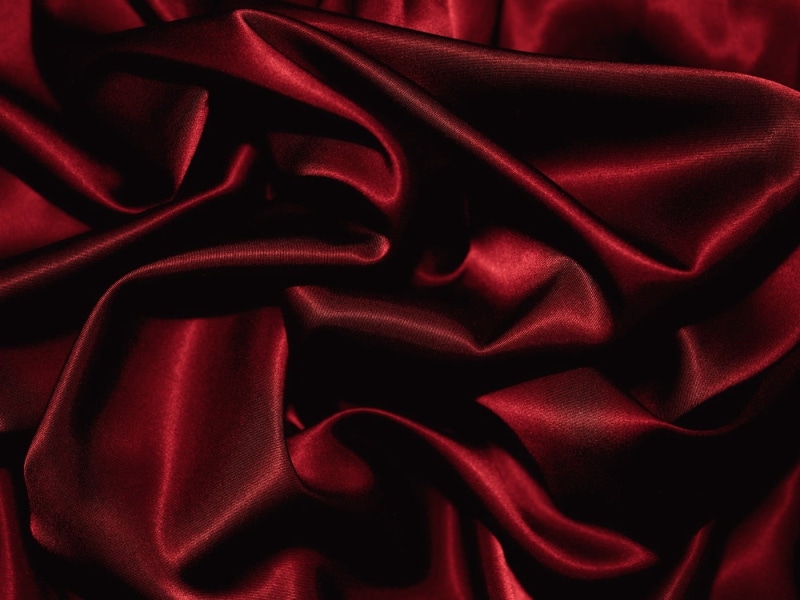 red, material, smooth, wave Pattern, no People, indoors, shiny, color Image, romance, textile, rippled, abstract backgrounds, luxury, silk, folded, textured