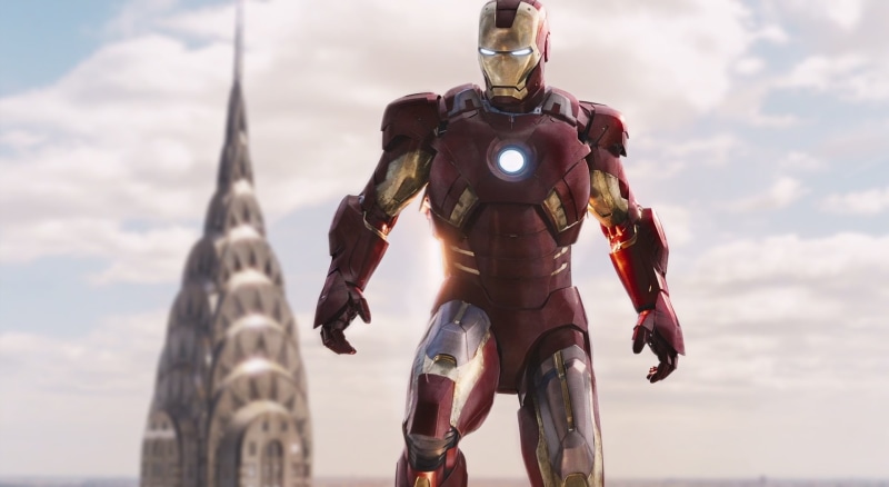 low angle view, extreme sports, focus on foreground, bicycle, marvel, Iron Man, 1080P, Movies, sport, day, sky, cloud - sky, transportation, iron, safety