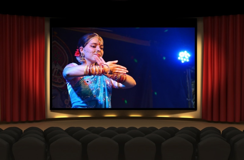 spectator, woman, dress, stage, young adult, 1080P, adult, movie Theater, wearing, lighting equipment, film Industry, people, seat, theatre, performing Arts Event