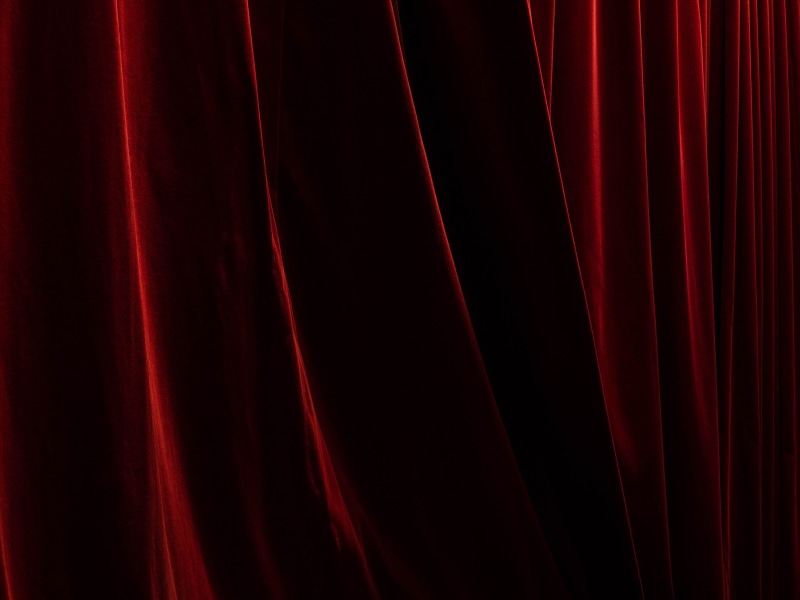 stage - performance space, softness, textured, event, pattern, no people, spotlight, film industry, stage theater, movie theater, textile, velvet, full frame