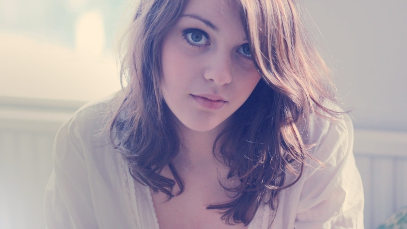 1080P, one person, s, women, brown hair, blaire ivory, top, real people, young adult, contemplation, looking at camera, long hair, lifestyles, brunette