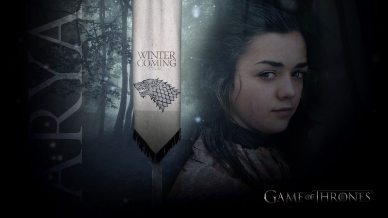 digital, dark, Maisie Williams, Game of Thrones, coming, serious, headshot, indoors, text, portrait, communication, mystery, individuality, looking