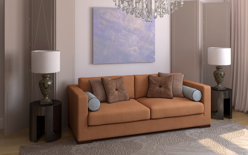 style, coffee table, comfortable, wall - Building Feature, cozy, modern, decoration, electric Lamp, armchair, interior design, pillows, furniture, lifestyles