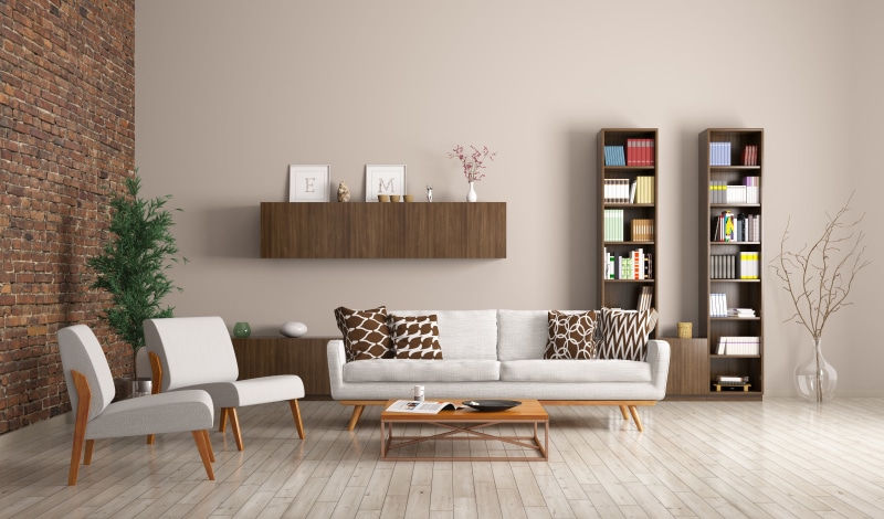 modern, library, racks, chairs, apartment, sofa, design, interior, 5K