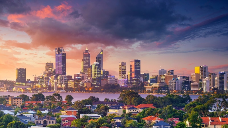 1080P, skyscrapers, perth, skyline, australia, cityscape, western australia