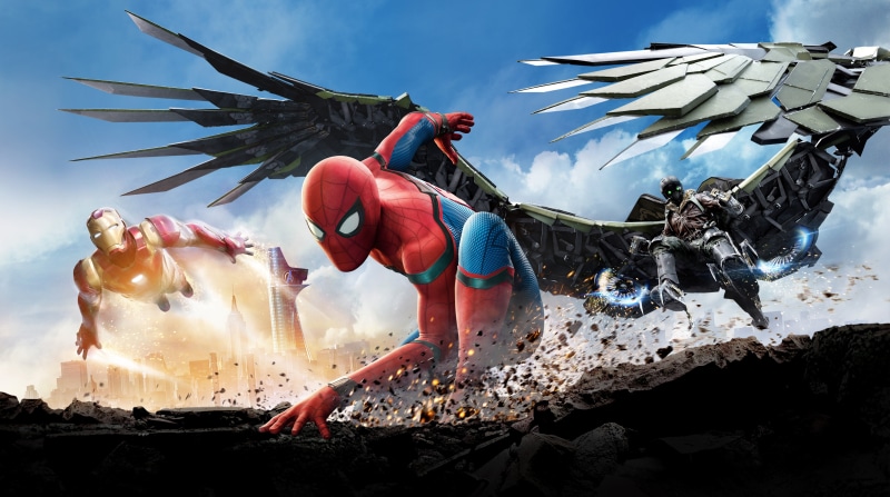 real people, sunlight, Film, Movies, one person, water, men, spider, illustration, 2017, 8K, marvel, outdoors, man, occupation, homecoming, motion, Spider-Man