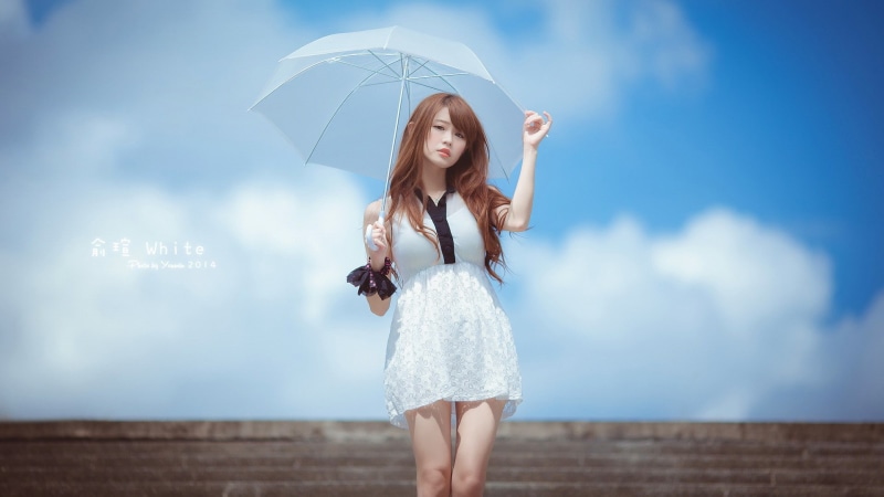 1080P, looking at viewer, model, photography, women, frontal view, Asian