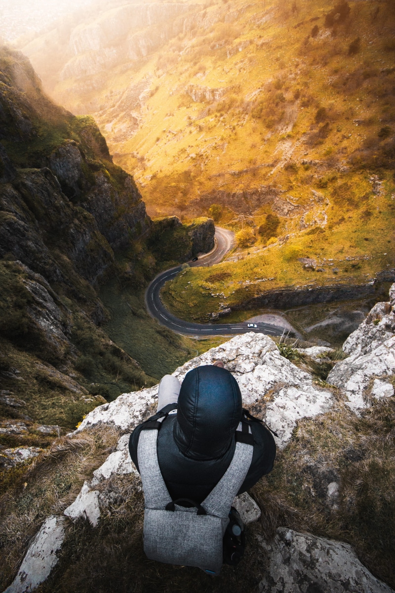 scenics - nature, no people, mountain range, nature, outdoors, environment, winding road, road, day, views, sitting, cliff, rock formation, rock, 5K, beauty in nature