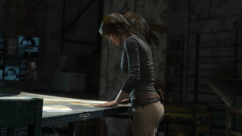 looking into the distance, Rise of the Tomb Raider, brunette, 1080P, Lara Croft, profile, brown eyes, side view