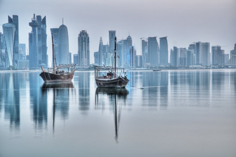 Doha, Cities, Boat, Qatar, 1080P