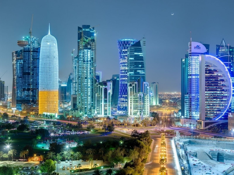 skyscraper, buildings, doha, qatar, hdr, 1080P