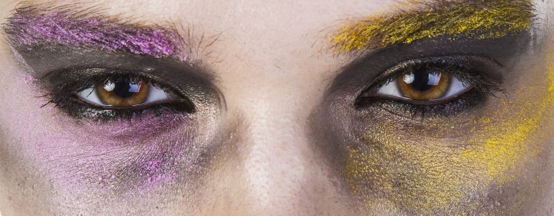 eye, contemporary, hair, overviews, photography, exposure, modern, art, make-up, fiction, front view, lip, beauty, people, young Adult, eyeshadow, human body part