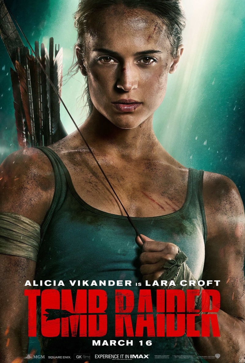 1080P, portrait, text, waist up, young adult, social issues, raider, communication, Arrow, bow, young women, tomb, front view, sign, Tomb Raider 2018