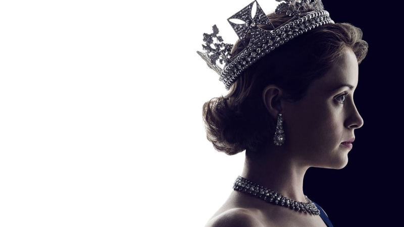 females, fashion, side view, looking away, indoors, Queen Elzabeth II, studio shot, portrait, Netflix, one person, young women, beautiful woman, elegance