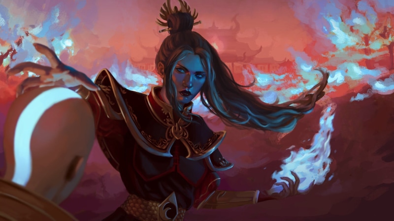 Princess Azula, Avatar: The Last Airbender, digital art, artwork, 1080P