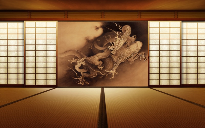 creativity, 1080P, kyoto City, sculpture, brown, bone, interior, zen-like, the past, east Asian Culture, architecture, wood - Material, picture, art, style