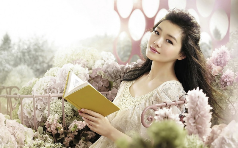 nature, summer, barbie, celebration, japan, beautiful people, smiling, face, hairstyle, bouquet, 1080P, one Person, bride, human Face, beautiful woman