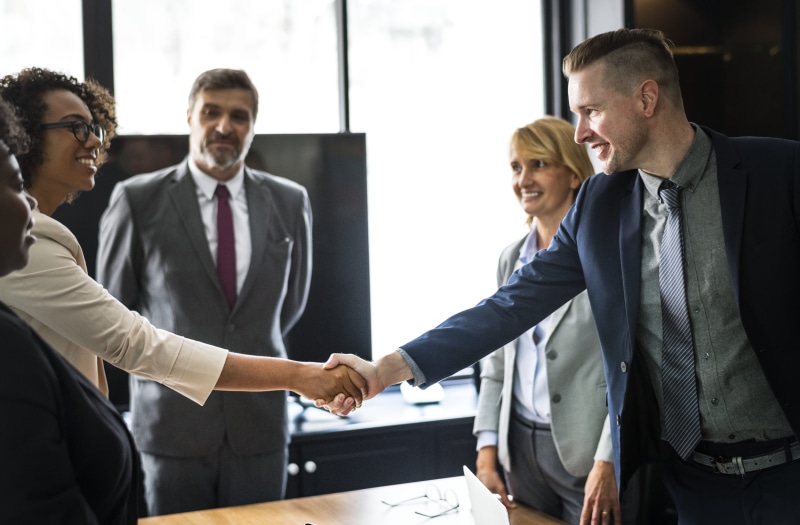 deal, business person, mature adult, meeting room, discussion, people, office, group together, job, partnership - teamwork, handshake, negotiation, suits