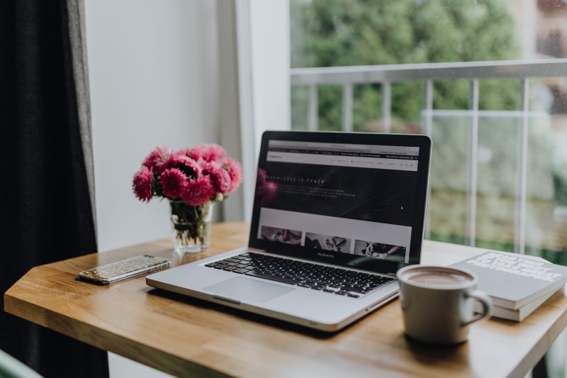 student, coffee, connection, wooden desk, no people, interior, loft, office, work, communication, flowering plant, flowers, workplace, industrial, laptop