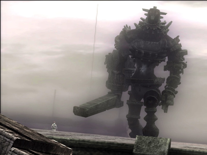 Video Game, architecture, 1080P, water, Shadow Of The Colossus, sky, human representation, creativity, person, no people, travel, day, sculpture, robot
