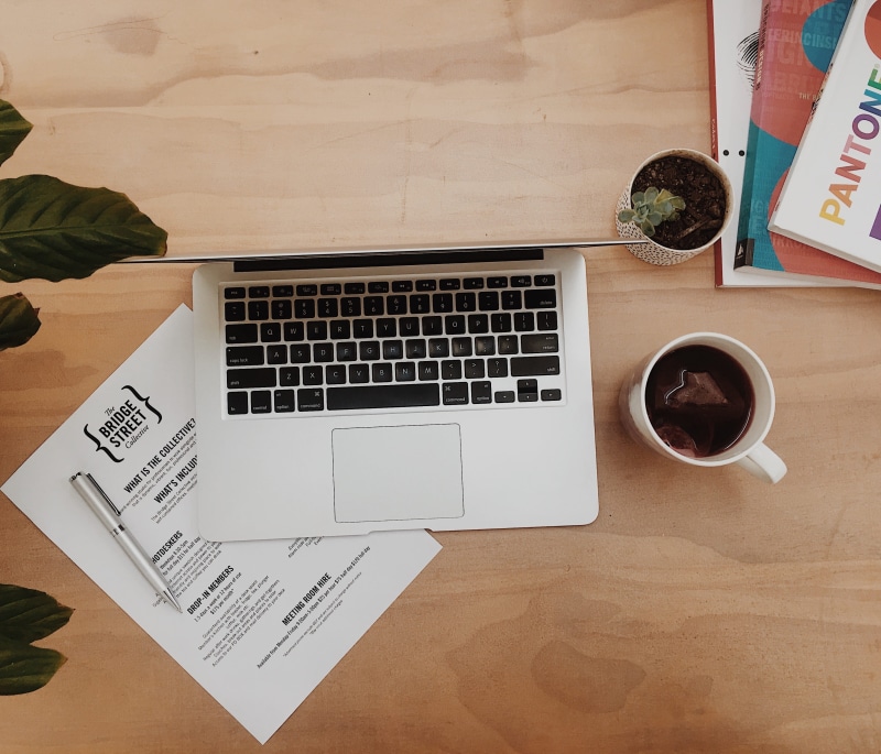white, desktop, computer, productive, office desk, communication, houseplant, portable information device, office, desk flatlay, coffee - drink, wireless technology