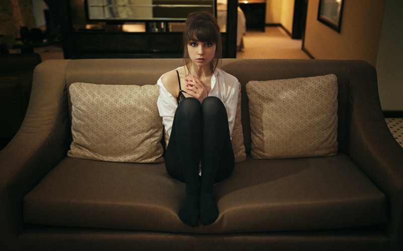 indoors, looking at camera, Olya Pushkina, one Person, brown Hair, business, caucasian Ethnicity, young Adult, domestic Life, 1080P, beauty, white shirt