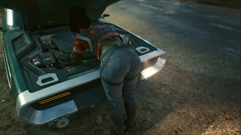 car, mechanics, Cyberpunk 2077, engine, women, RPG, video games, 1080P, Panam Palmer, cyberpunk