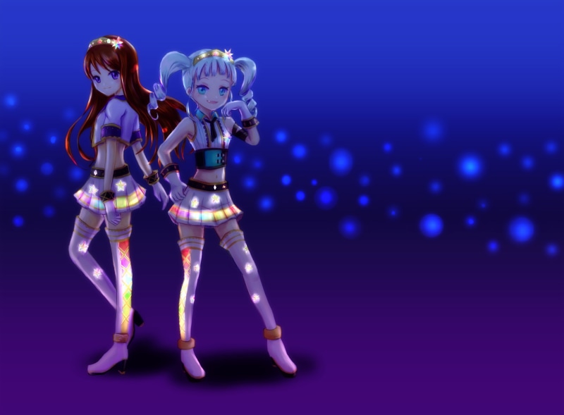girls, 720P, glow, bokeh, aikatsu, girl