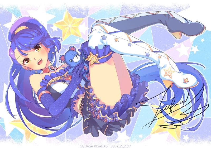 nature, no people, representation, Tsubasa Kisaragi, celebration, art and craft, fashion, creativity, blue, day, event, sky, outdoors, 1080P, Anime, close-up