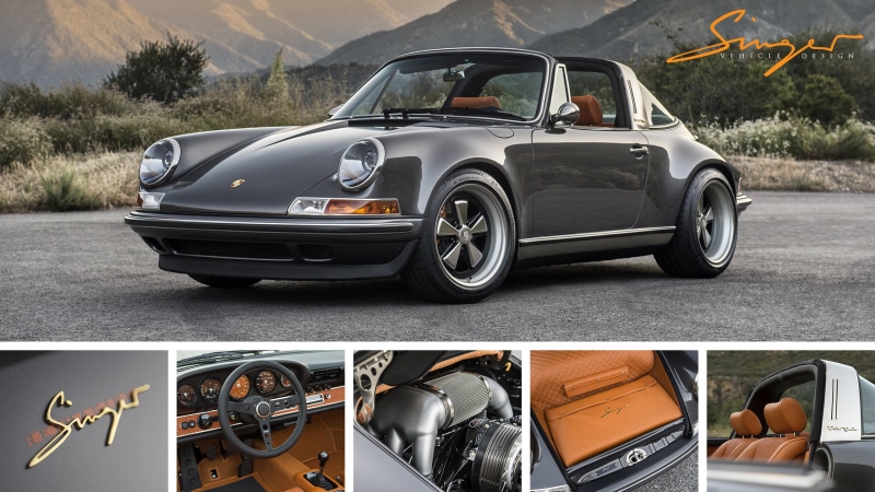 Porsche, sports car, automotive, 2K, car, car interior, singer