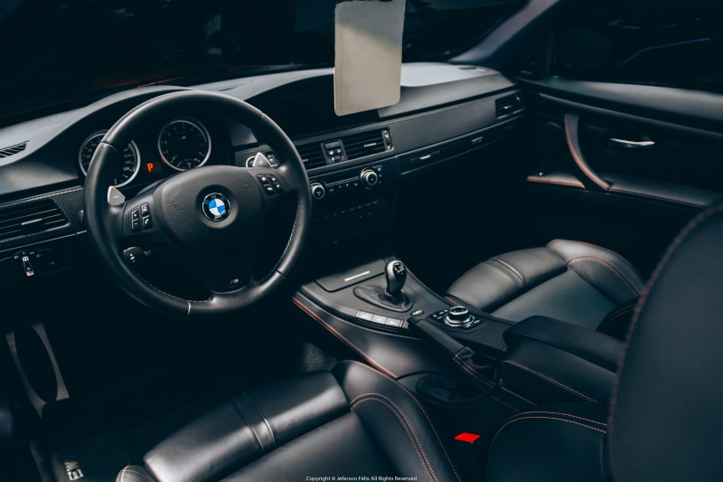 BMW E92 M3, BMW M3, car interior, 5K, BMW, car