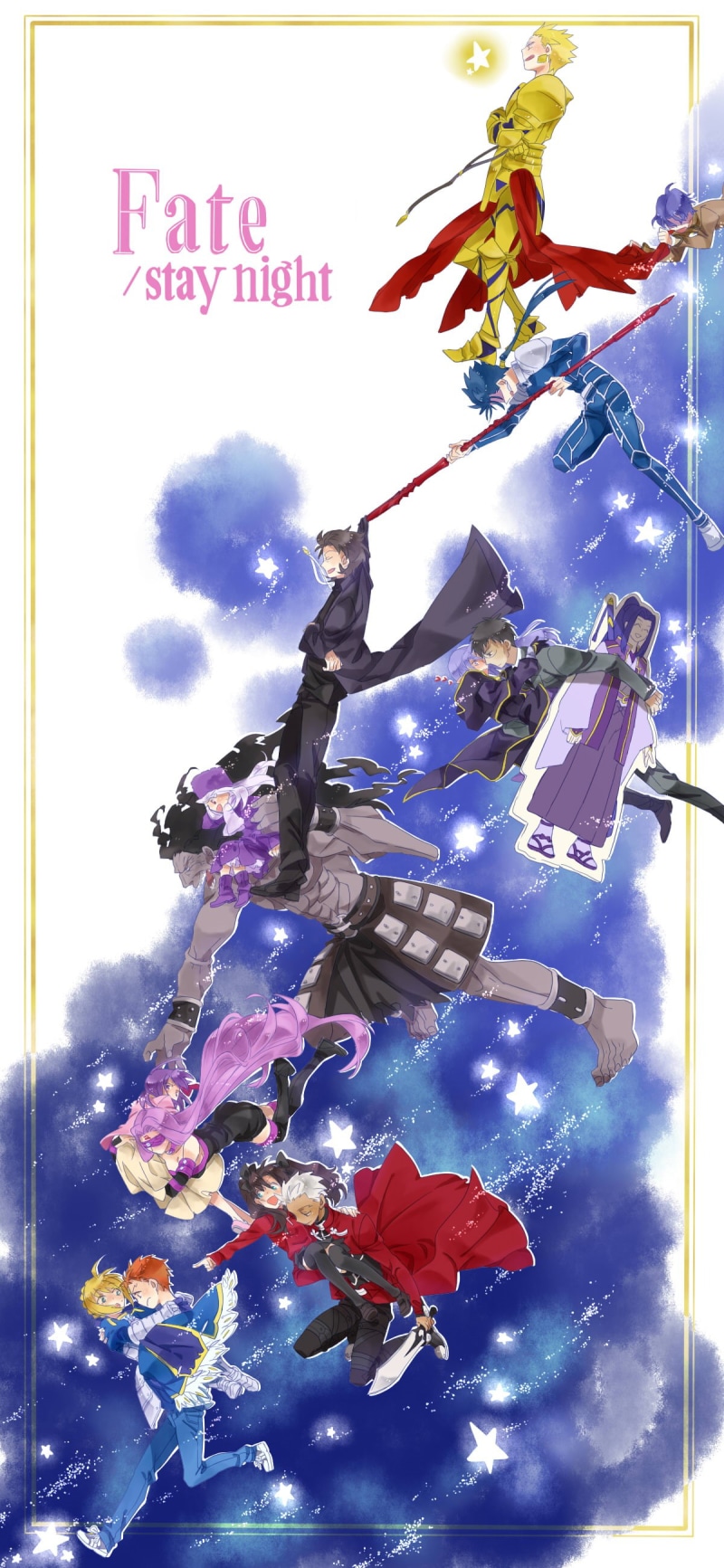 Saber, plant, Lancer (Fate/Stay Night), kotomine kirei, Fate/Stay Night, Matou Sakura, Caster (Fate/Stay Night), Sakura Matou, Berserker (Fate/Stay Night)