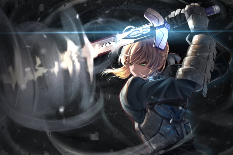 Fate Series, Fate/Stay Night, Excalibur, 1080P, Saber (Fate Series)