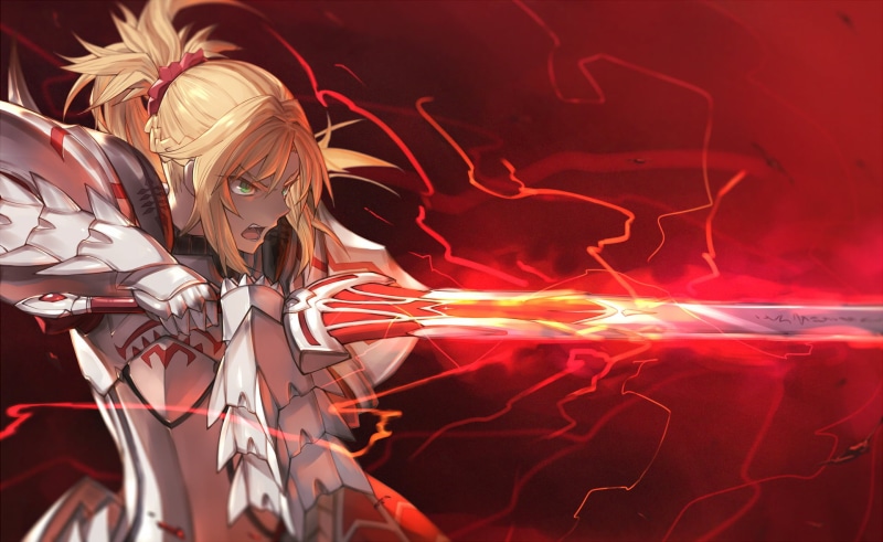 long exposure, hair, indoors, close-up, abstract, Mordred (Fate/Apocrypha), fire - natural phenomenon, red, motion, pattern, glowing, Fate Series, Saber of Red (Fate/Apocrypha)