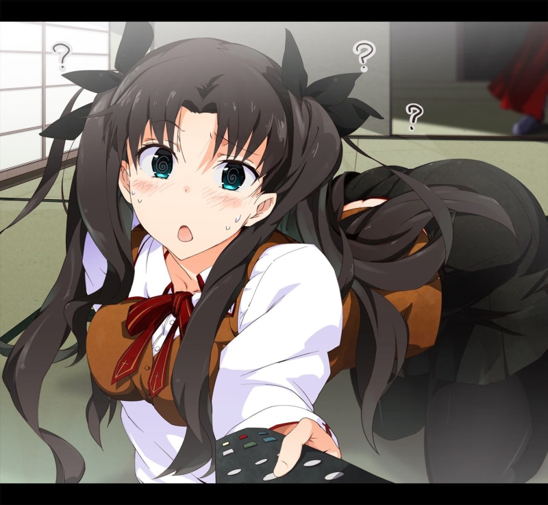 Fate/Stay Night, Fate Series, representation, costume, sunlight, real people, Tohsaka Rin, portrait, disguise, anime girls, childhood, nature, 720P, child