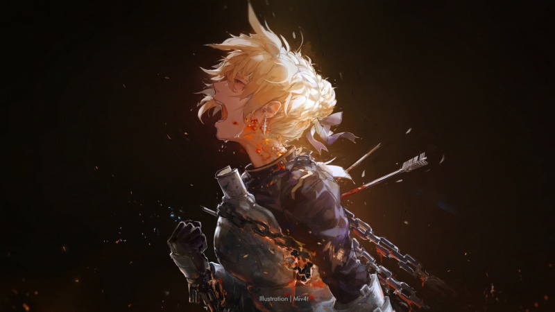 real people, headshot, 1080P, hairstyle, Fate/Stay Night, women, armor, blonde, digital, arts culture and entertainment, Arrow, lifestyles, black background
