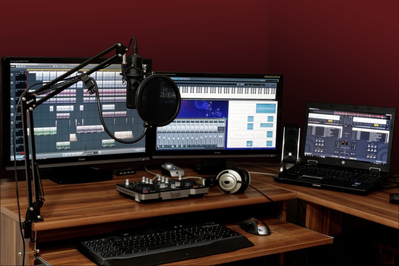audio equipment, controller, sound mixer, display, listening, industry, computer monitor, audio, keyboard, connection, radio station, technology, internet