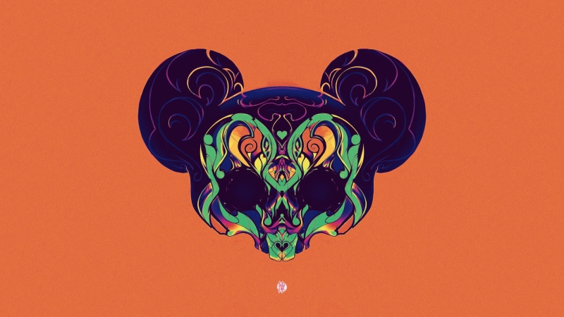 representation, 1080P, ceiling, studio shot, design, wall - building feature, skull, animal representation, craft, art and craft, heart shape, orange color