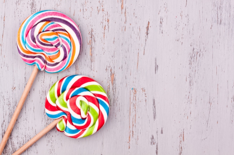 lollipop, baked, directly above, candy 4k images for desktop background, no people, sweet food, wood - material, sweet, multi colored, ready-to-eat, indoors