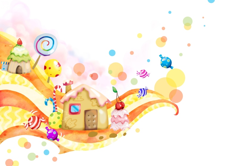 Candy house, 4K, Candy, Sweet, Lollipops, 4K