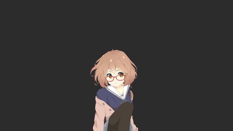 Kuriyama Mirai, anime girls, Kyoukai no Kanata, 1080P
