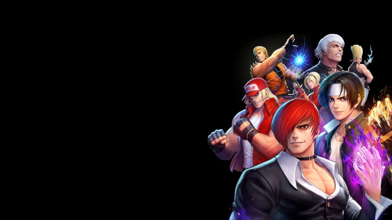 artwork, 1080P, King of Fighters, anime boys, Fantasy Men, digital art, black background, video game art, Ash Crimson, 2D, anime, Benimaru Nikaido, simple background