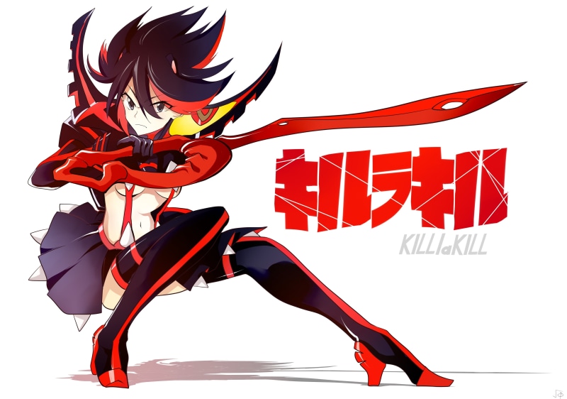 Matoi Ryuuko, animal themes, arts culture and entertainment, musical equipment, close-up, nature, anime, white background, Kill la Kill, cut out, representation
