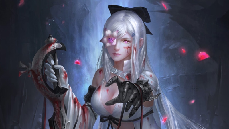 silver hair, Zero, Drakengard 3, 1080P