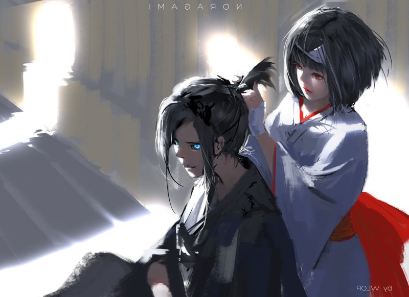 WLOP, fantasy Art, 480P, Nora (Noragami), Yato (Noragami), Noragami