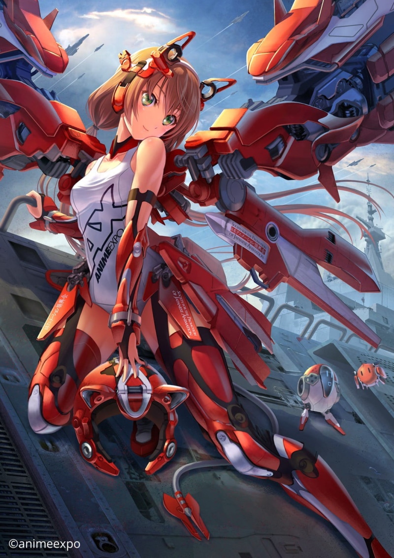 game, high angle view, abundance, mecha girls, animal, representation, long hair, 720P, animal representation, large group of animals, no people, water