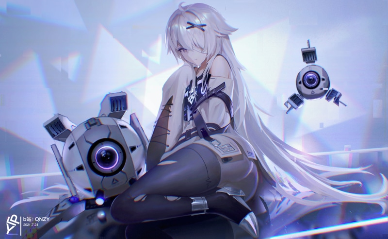 digital art, illustration, mecha girls, artwork, Punishing: Gray Raven, 4K, QNZY