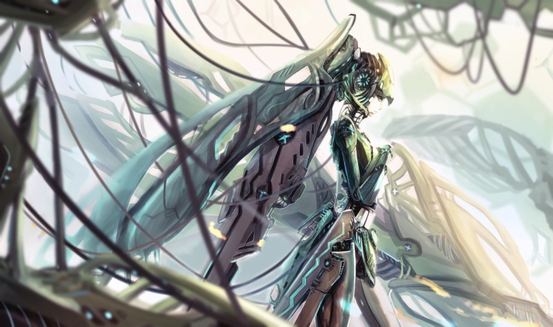 mecha girls, Hatsune Miku, 1080P, Vocaloid