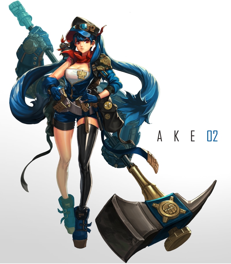 ake, mecha girls, anime girls, mecha, girls, 4K, anime